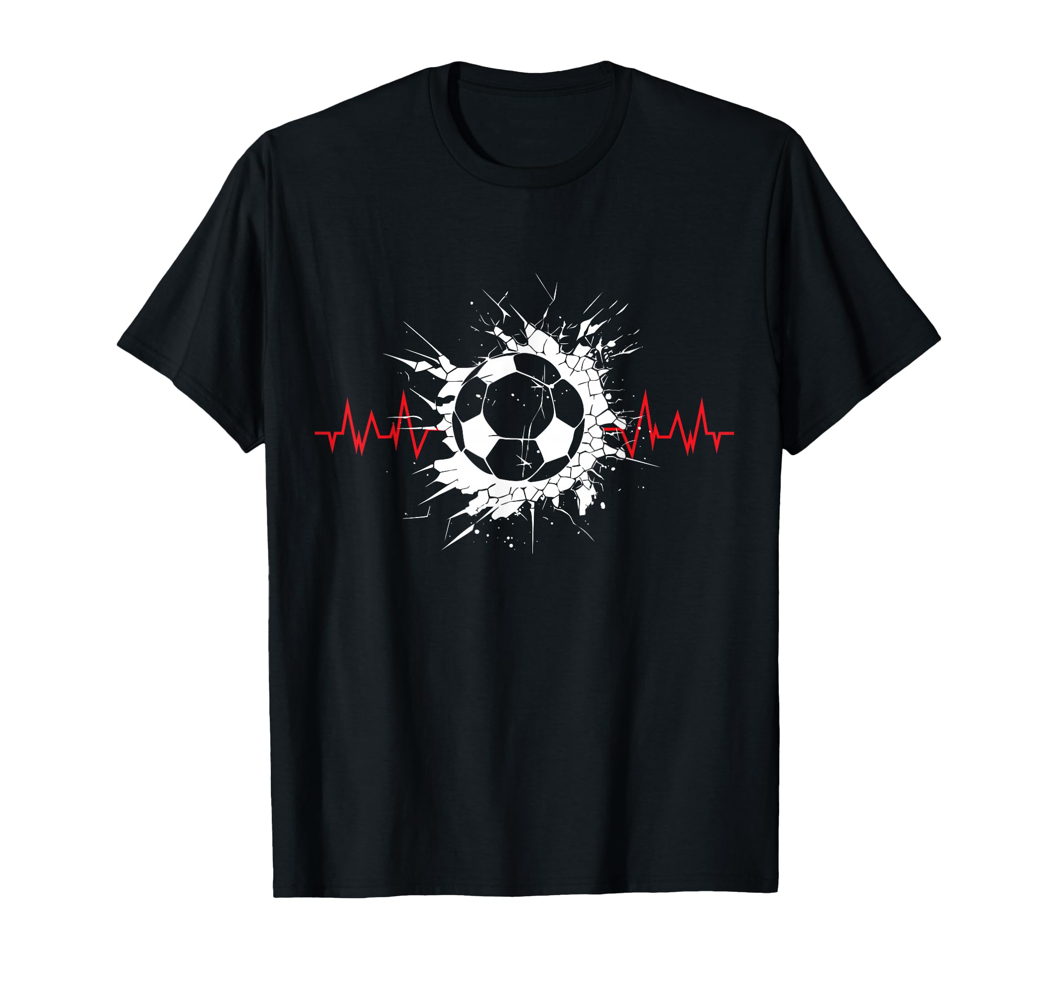 Soccer Ball Heartbeat Players And Soccer T-Shirt - Novelty Apparel Unisex - T-Shirt, Sweatshirt, Hoodie