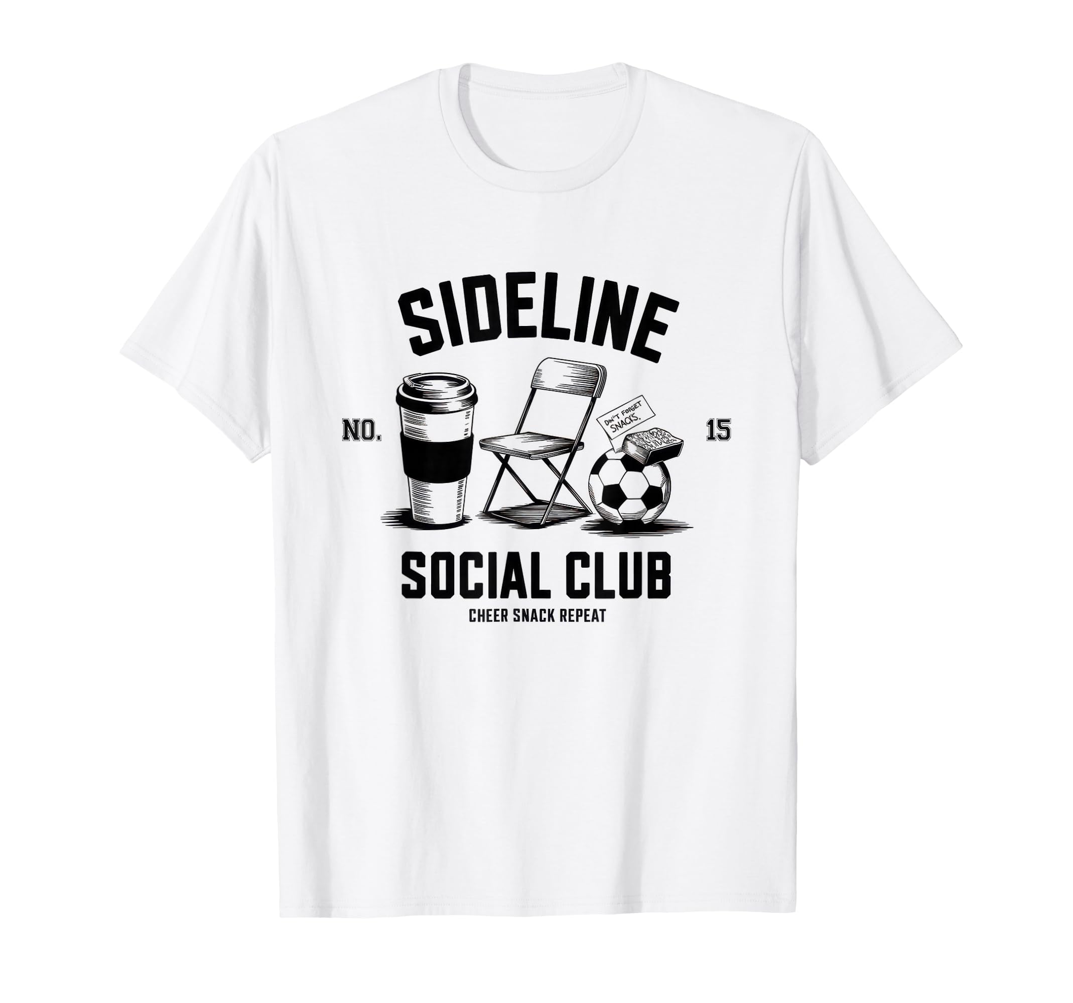 Sideline Social Club Soccer Mom Game Day T-Shirt - Novelty Apparel Unisex - T-Shirt, Sweatshirt, Hoodie