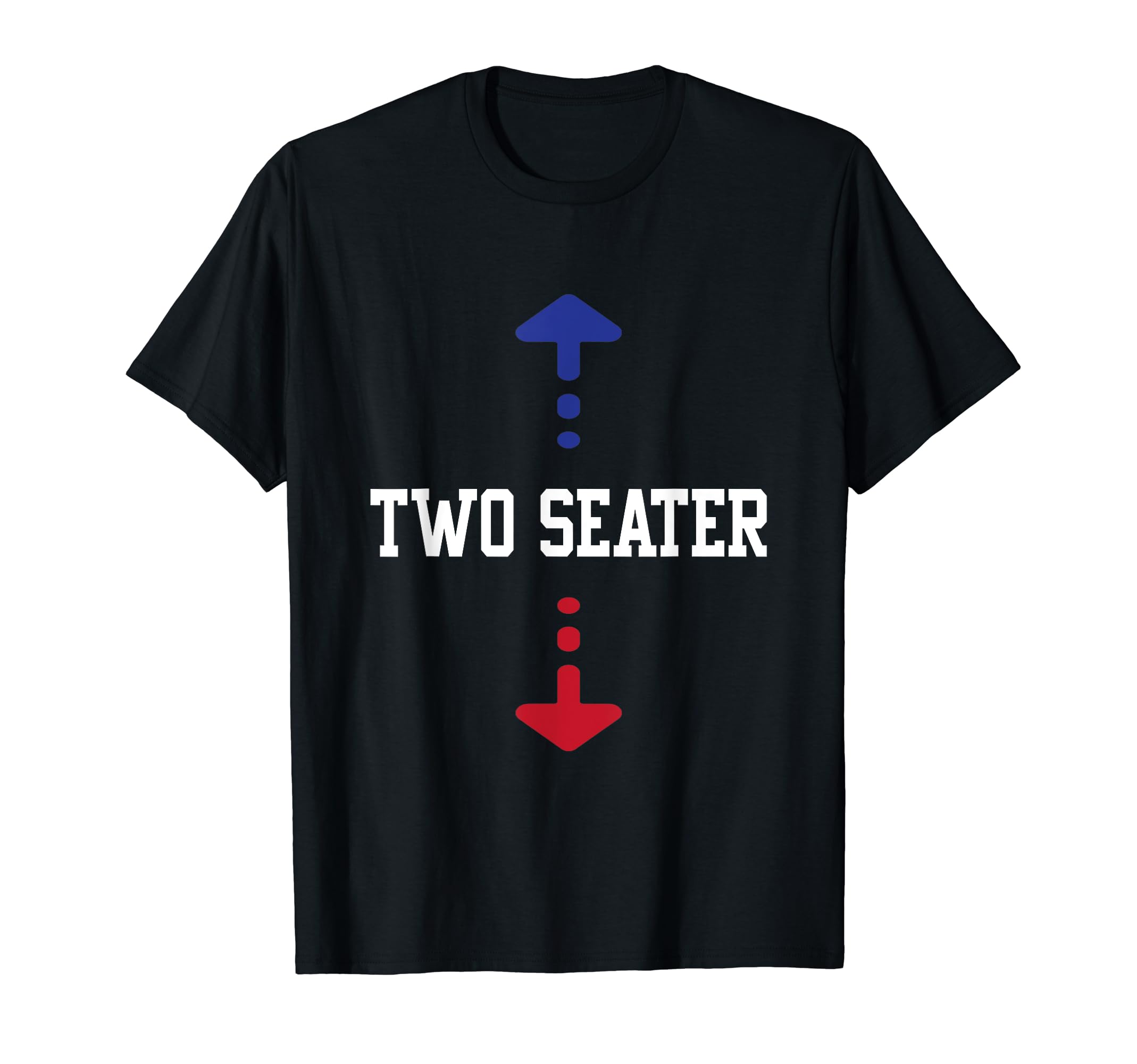 Two Seater 4Th July American Flag Dad Joke T-Shirt - Novelty Apparel Unisex - T-Shirt, Sweatshirt, Hoodie