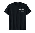 Pit Crew Race Car Checkered Hosting T-Shirt - Casual Everyday Wear Unisex - T-Shirt, Sweatshirt, Hoodie
