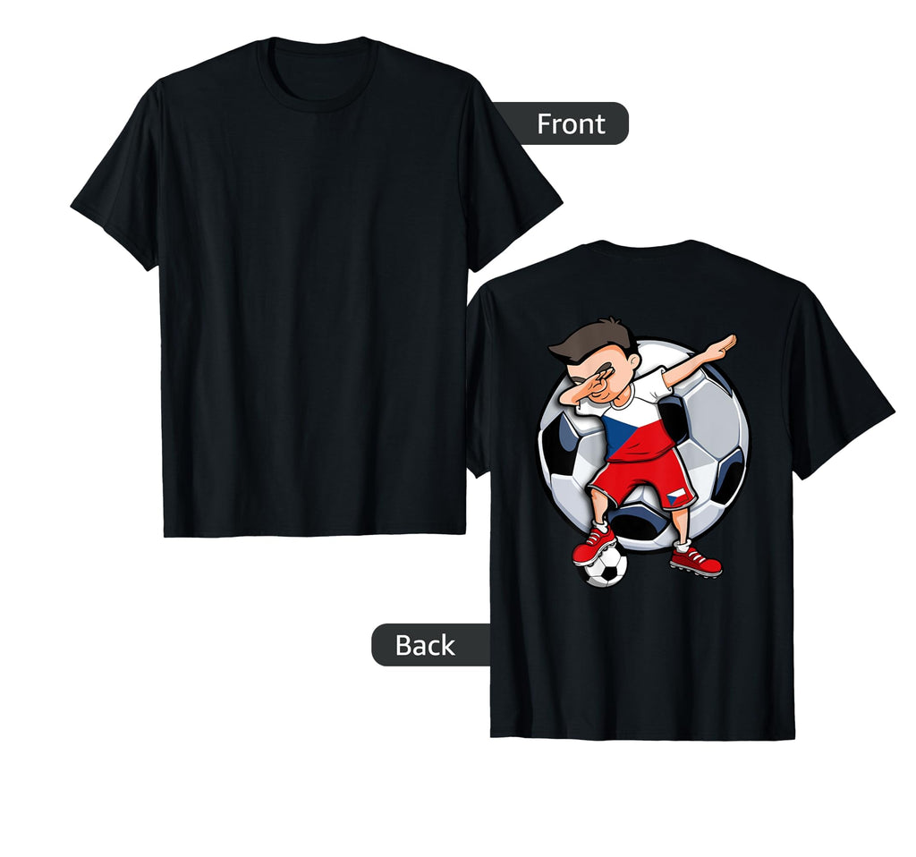Dabbing Soccer Czech Republic Football T-Shirt - Novelty Apparel Men Women - T-Shirt, Sweatshirt, Hoodie