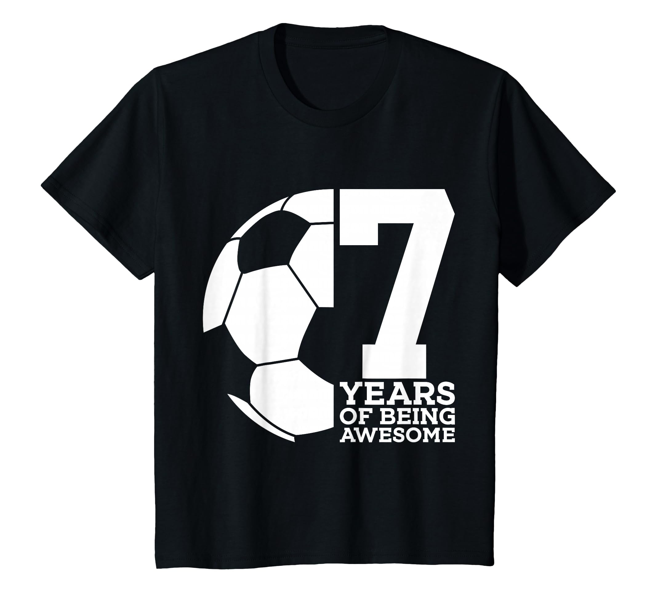 7 Years Being Awesome Soccer 7Th Birthday T-Shirt - Streetwear Style Unisex - T-Shirt, Sweatshirt, Hoodie
