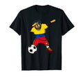 Dabbing Rottweiler Dog Colombia Soccer T-Shirt - Trendy Graphic for Adults - T-Shirt, Sweatshirt, Hoodie