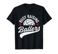 Busy Raising Ballers Volleyball Cheer T-Shirt - Novelty Apparel for Adults - T-Shirt, Sweatshirt, Hoodie