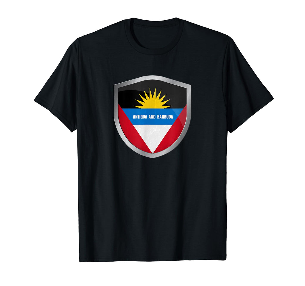 Antigua Flag Badge Soccer Fans T-Shirt - Casual Everyday Wear for Adults - T-Shirt, Sweatshirt, Hoodie