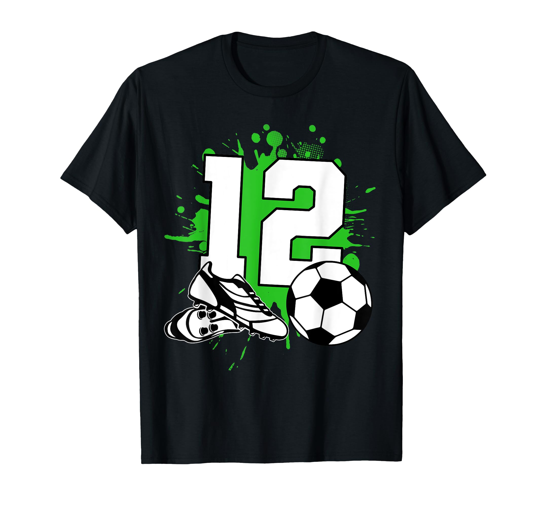 12Th Birthday 12 Years Football T-Shirt - Aesthetic Graphic Men Women - T-Shirt, Sweatshirt, Hoodie