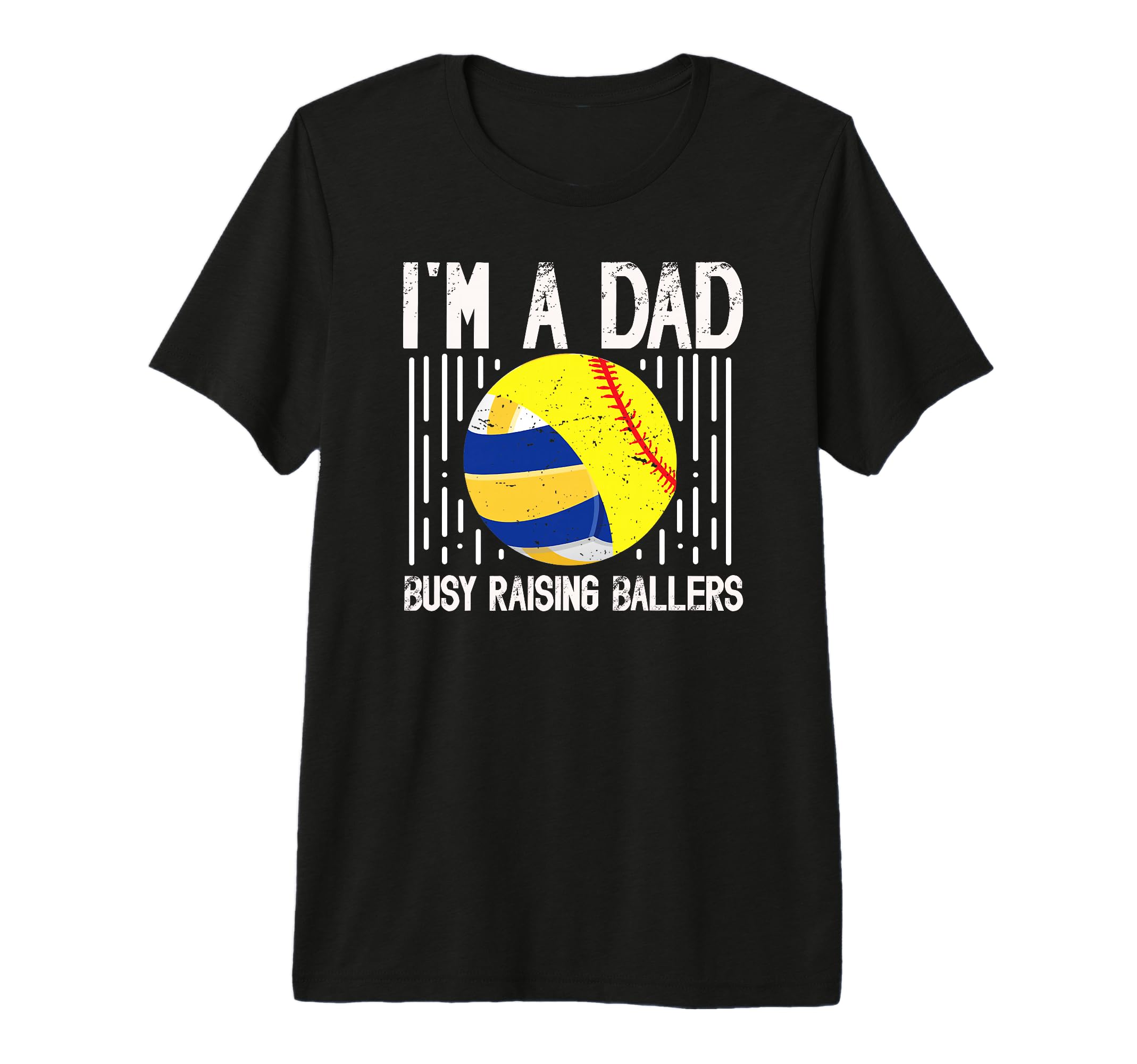 Mens Im Dad Busy Raising Ballers T-Shirt - Graphic Print Men Women - T-Shirt, Sweatshirt, Hoodie