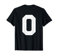 0 Jersey Uniform Varsity Sports Number T-Shirt - Unique Graphic Unisex - T-Shirt, Sweatshirt, Hoodie