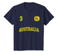Australia Soccer No 3 Back T-Shirt - Streetwear Style for Adults - T-Shirt, Sweatshirt, Hoodie