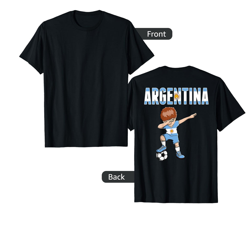 Dabbing Soccer Argentina Soccer Fan T-Shirt - Aesthetic Graphic Men Women - T-Shirt, Sweatshirt, Hoodie