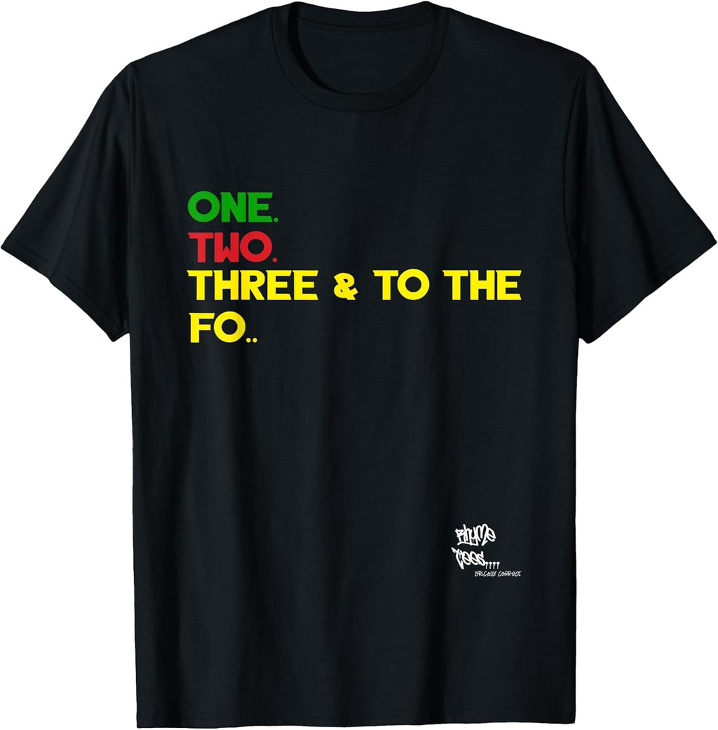 Old School Rap Hip HOP Merch One Two Three Quote 90's - Adult & Kids T-Shirts, Sweatshirts & Hoodies apparel design preview 1