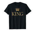 King Gold Crown Birthday T-Shirt - Minimalist Print Men Women - T-Shirt, Sweatshirt, Hoodie