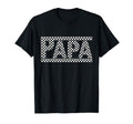 Checkered Papa Fathers Day Grandpa Dad T-Shirt - Graphic Print Unisex - T-Shirt, Sweatshirt, Hoodie