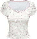 Women's Summer Short Sleeve Y2k Ditsy Floral Lace - Adult & Kids T-Shirts, Sweatshirts & Hoodies apparel design preview 1