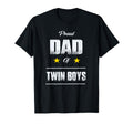 Proud Dad Twin T Fathers Day Gift T-Shirt - Aesthetic Graphic Unisex - T-Shirt, Sweatshirt, Hoodie
