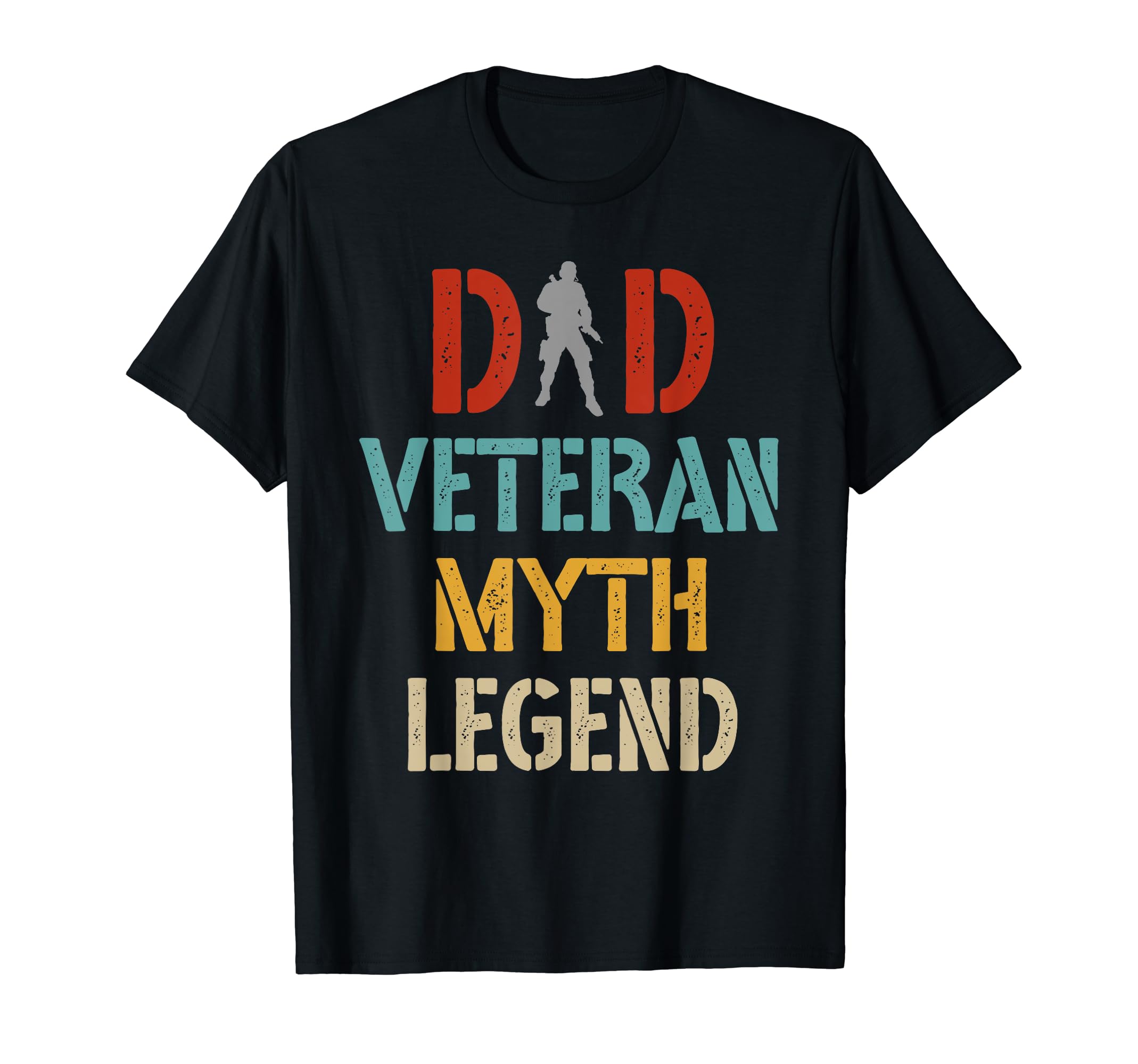 Dad Veteran Myth Legend Dad T-Shirt - Casual Everyday Wear for Adults - T-Shirt, Sweatshirt, Hoodie