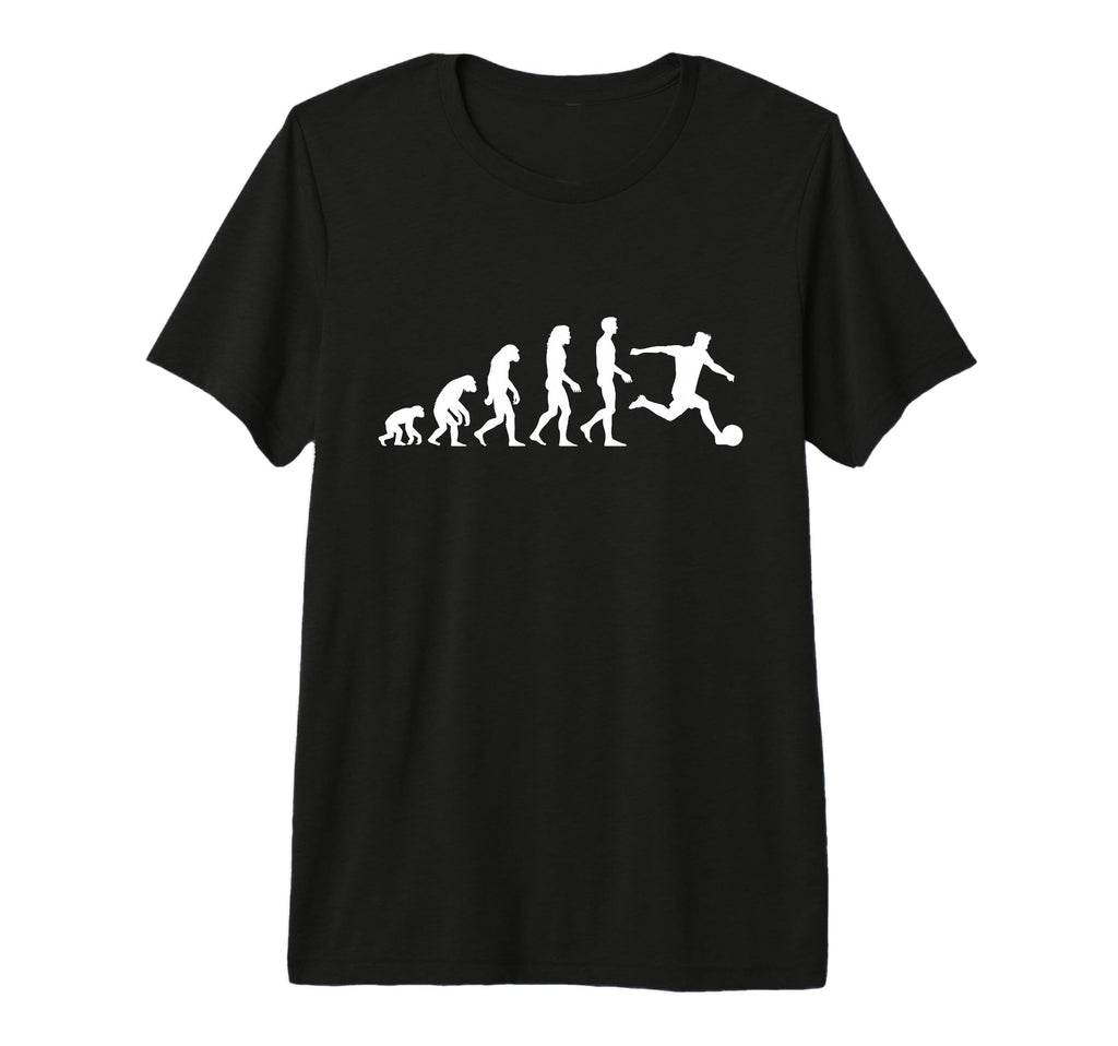 Soccer Player Evolution Funny T-Shirt - Minimalist Print Men Women - T-Shirt, Sweatshirt, Hoodie