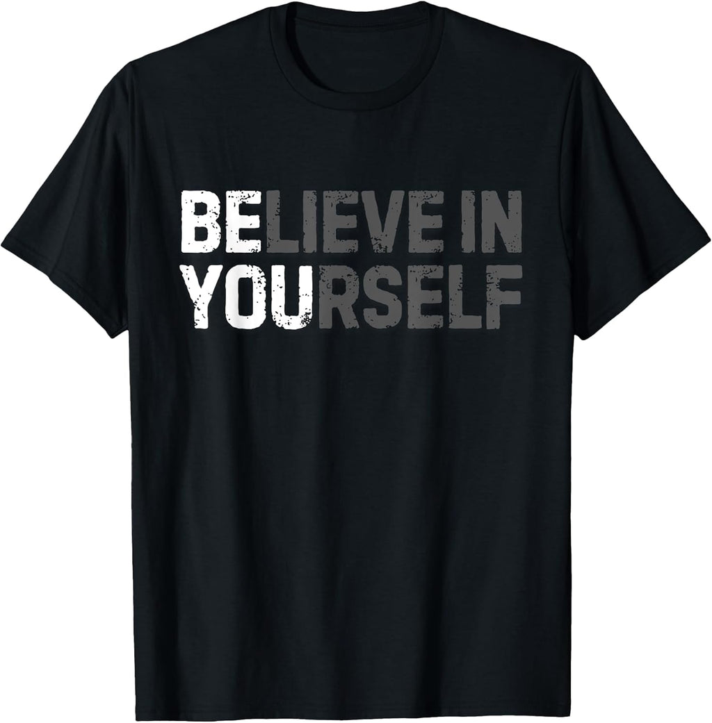 Believe In Yourself Motivational Quote Inspiration - Adult & Kids T-Shirts, Sweatshirts & Hoodies apparel design preview 1