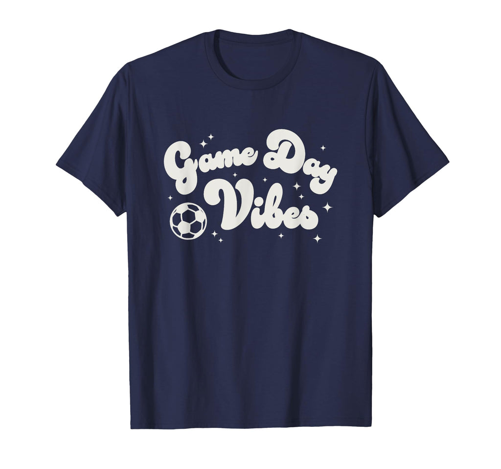 Trendy Soccer Game Day Vibes Big Chest T-Shirt - Unique Graphic Men Women - T-Shirt, Sweatshirt, Hoodie