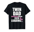 Twin Dad Love Loading 2026 Shower T-Shirt - Minimalist Print Unisex - T-Shirt, Sweatshirt, Hoodie