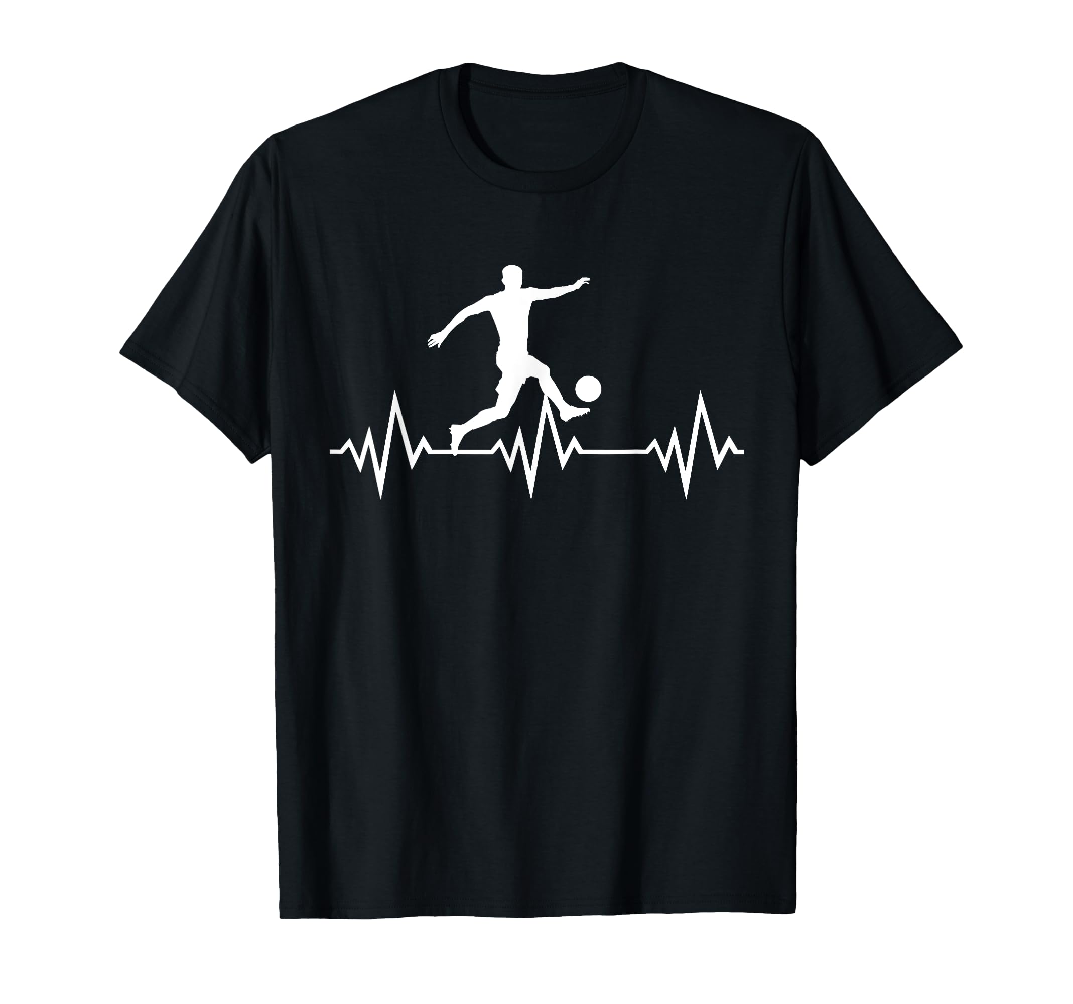 Soccer Heartbeat Heartbeat Soccer Player T-Shirt - Graphic Print Men Women - T-Shirt, Sweatshirt, Hoodie
