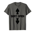 Mens Seat Open Two Seater Funny Dad T-Shirt - Aesthetic Graphic for Adults - T-Shirt, Sweatshirt, Hoodie