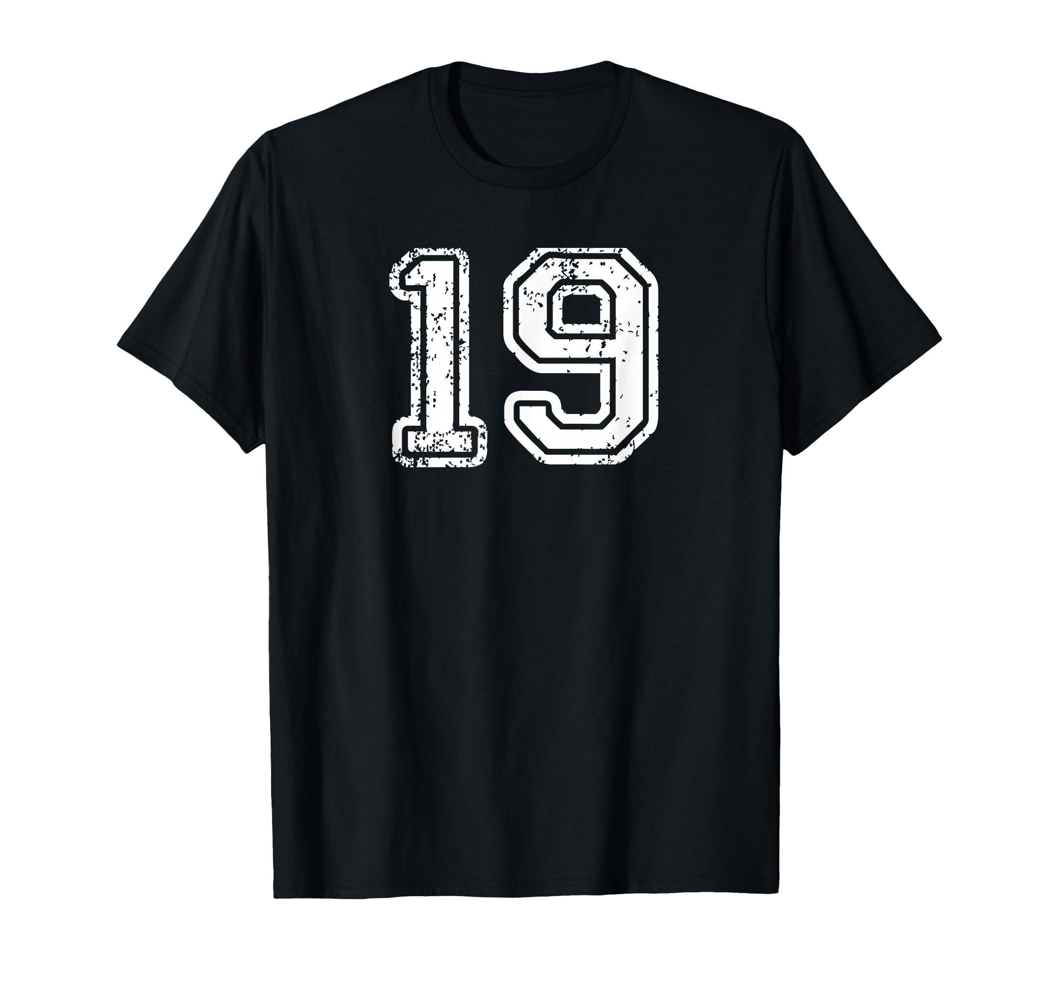 Number 19 Baseball Football Soccer T-Shirt - Custom Art Print Men Women - T-Shirt, Sweatshirt, Hoodie
