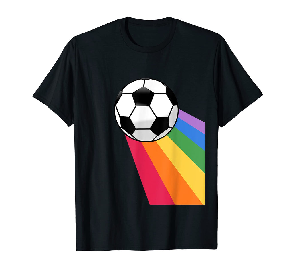 Soccer Ball Rainbow Soccer Player T-Shirt - Aesthetic Graphic for Adults - T-Shirt, Sweatshirt, Hoodie
