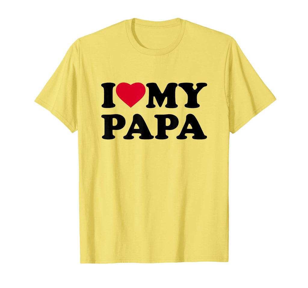 I Love My Papa Heart Grandpa Family T-Shirt - Aesthetic Graphic Men Women - T-Shirt, Sweatshirt, Hoodie