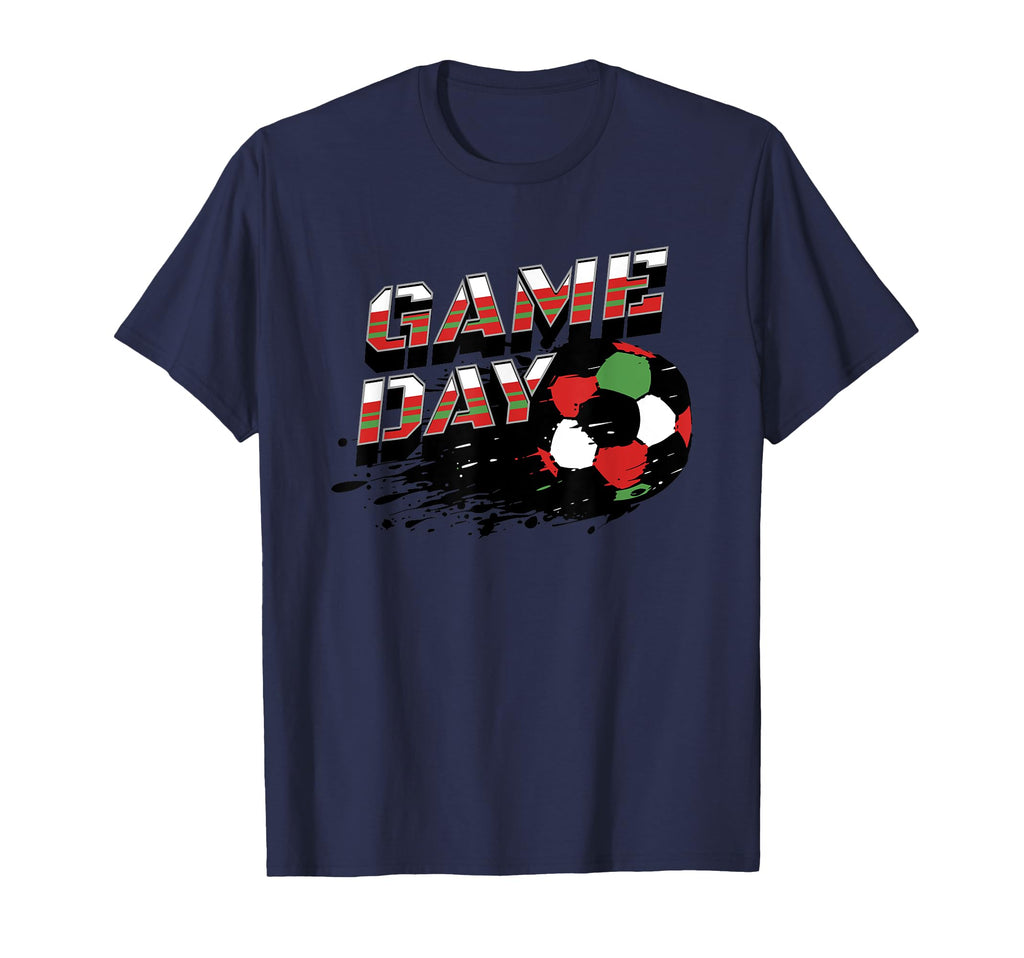 Soccer Game Day Splatter Red Green Soccer T-Shirt - Graphic Print Unisex - T-Shirt, Sweatshirt, Hoodie