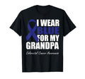 I Wear Blue My Grandpa Colorectal Cancer T-Shirt - Custom Art Print Unisex - T-Shirt, Sweatshirt, Hoodie