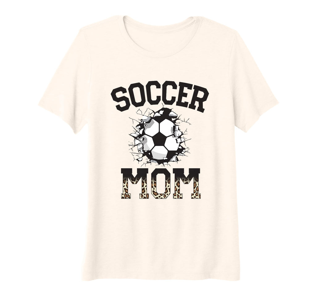 Womens Womens Soccer Leopard Mom Soccer T-Shirt - Trendy Graphic Men Women - T-Shirt, Sweatshirt, Hoodie