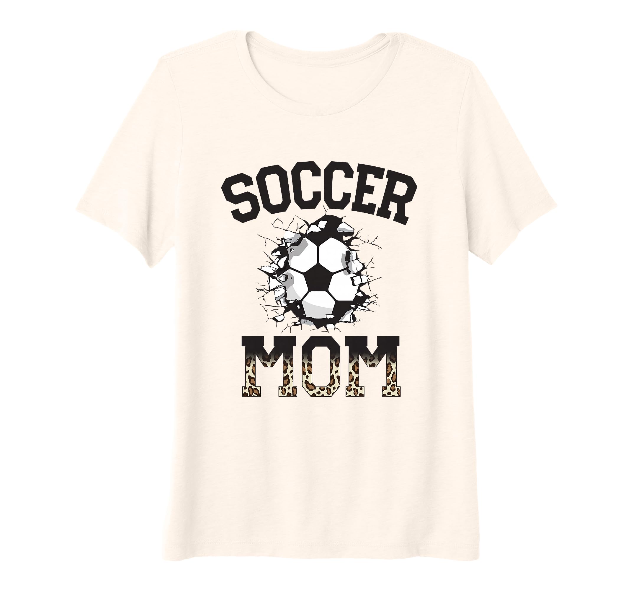 Womens Womens Soccer Leopard Mom Soccer T-Shirt - Trendy Graphic Men Women - T-Shirt, Sweatshirt, Hoodie