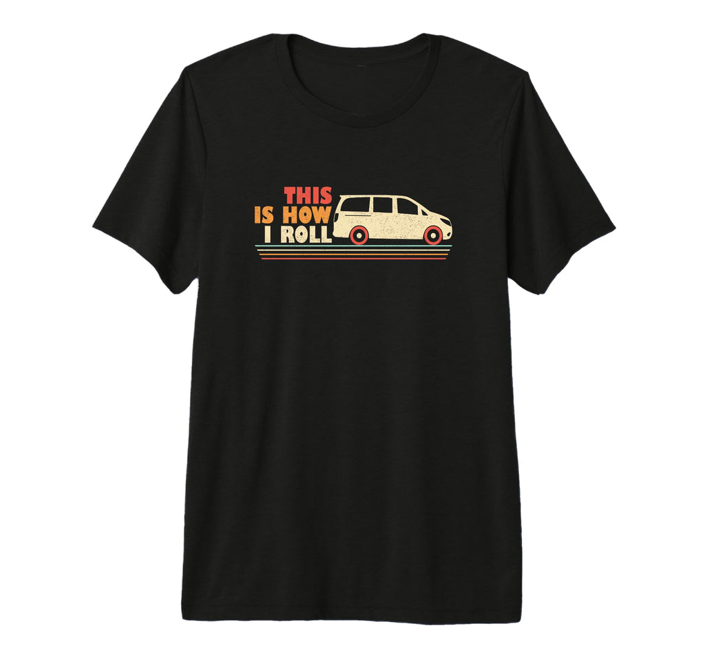 Minivan Dads Funny Pun Dad Drives T-Shirt - Minimalist Print Men Women - T-Shirt, Sweatshirt, Hoodie