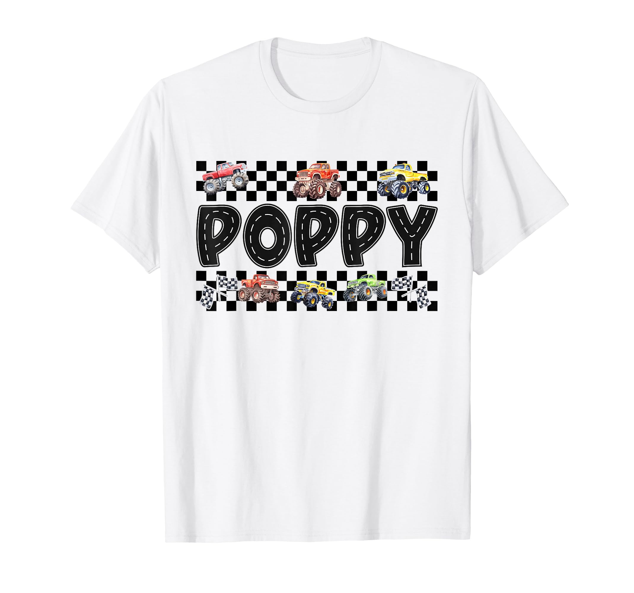 Poppy Monster Truck Family Crew T-Shirt - Fun Novelty Design Men Women - T-Shirt, Sweatshirt, Hoodie
