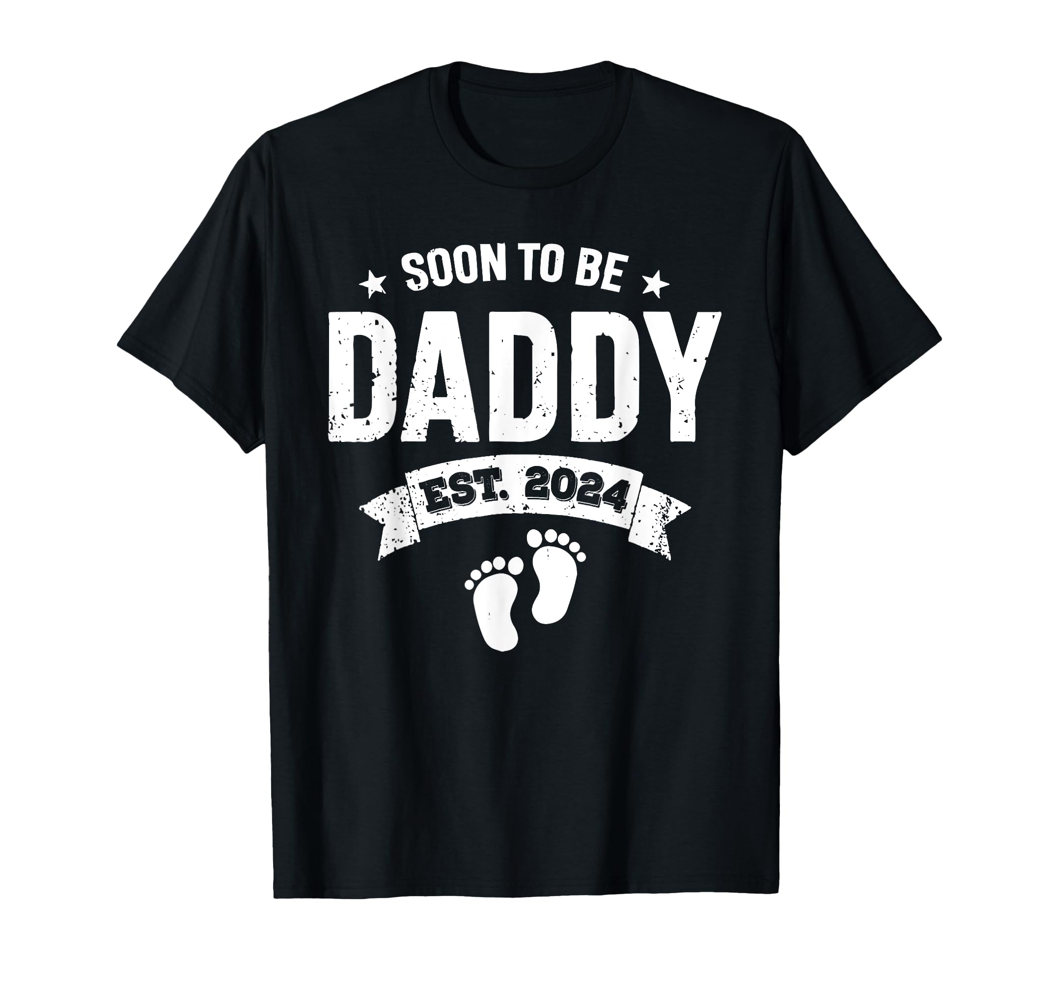 New Dad 1St Time Dad Est 2024 T-Shirt - Minimalist Print Men Women - T-Shirt, Sweatshirt, Hoodie