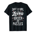 Just Who Loves Soccer And Puzzles Gift T-Shirt - Custom Art Print Men Women - T-Shirt, Sweatshirt, Hoodie