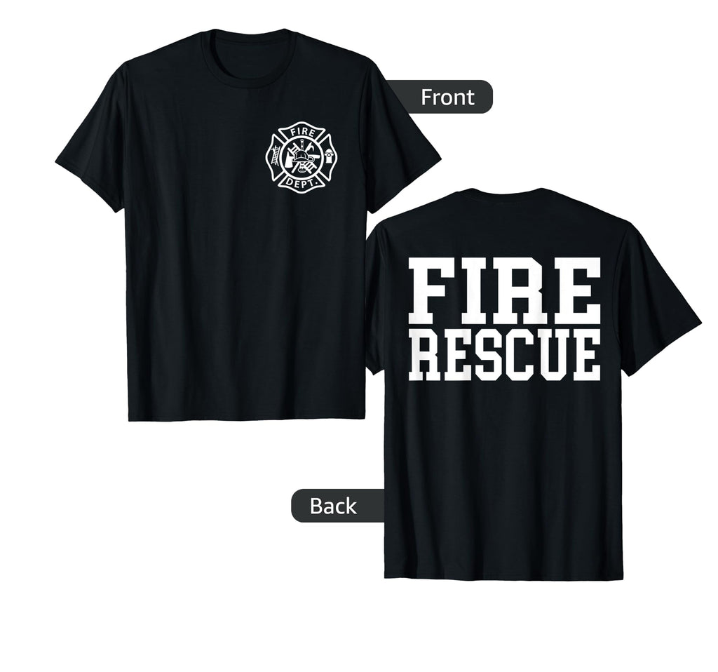 Fire Department Logo Uniform T-Shirt - Aesthetic Graphic for Adults - T-Shirt, Sweatshirt, Hoodie