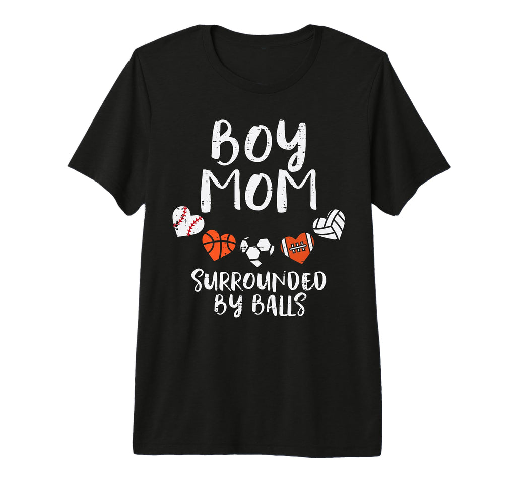 Mom Basketball Baseball Football T-Shirt - Fun Novelty Design Men Women - T-Shirt, Sweatshirt, Hoodie