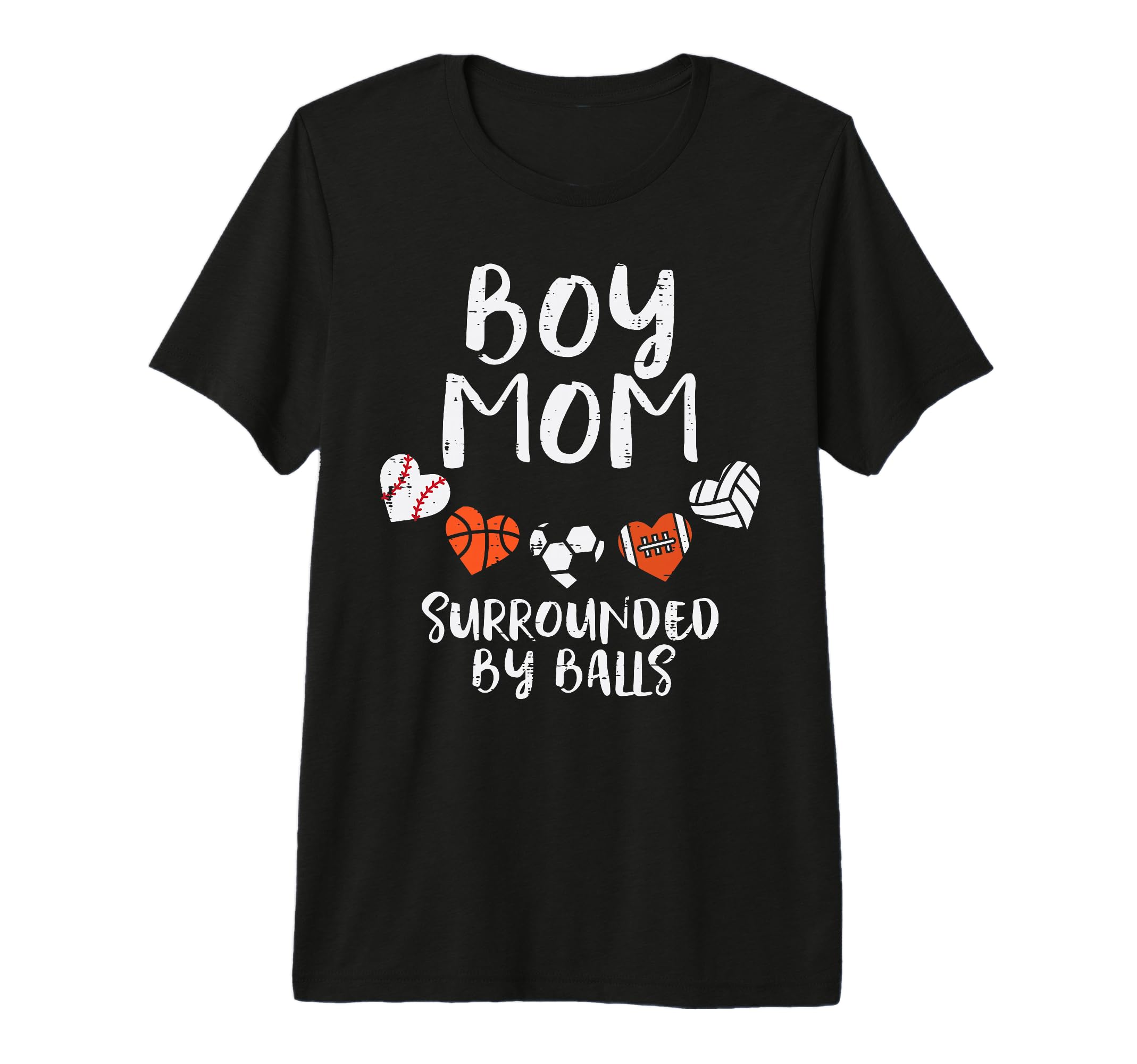 Mom Basketball Baseball Football T-Shirt - Fun Novelty Design Men Women - T-Shirt, Sweatshirt, Hoodie
