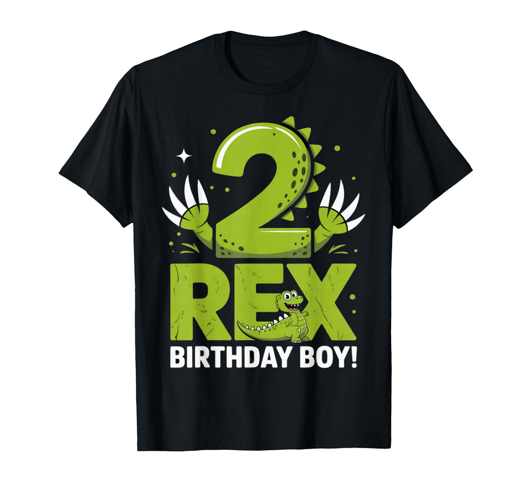 Dad Two Rex Birthday Dinosaur T-Shirt - Aesthetic Graphic for Adults - T-Shirt, Sweatshirt, Hoodie