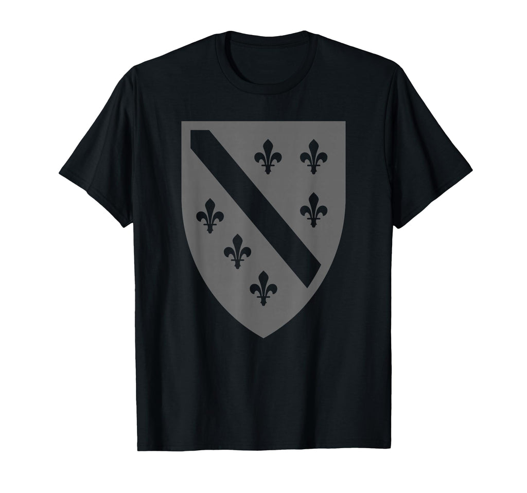Black Bosnian Flag Bih Bosnia And T-Shirt - Custom Art Print for Adults - T-Shirt, Sweatshirt, Hoodie