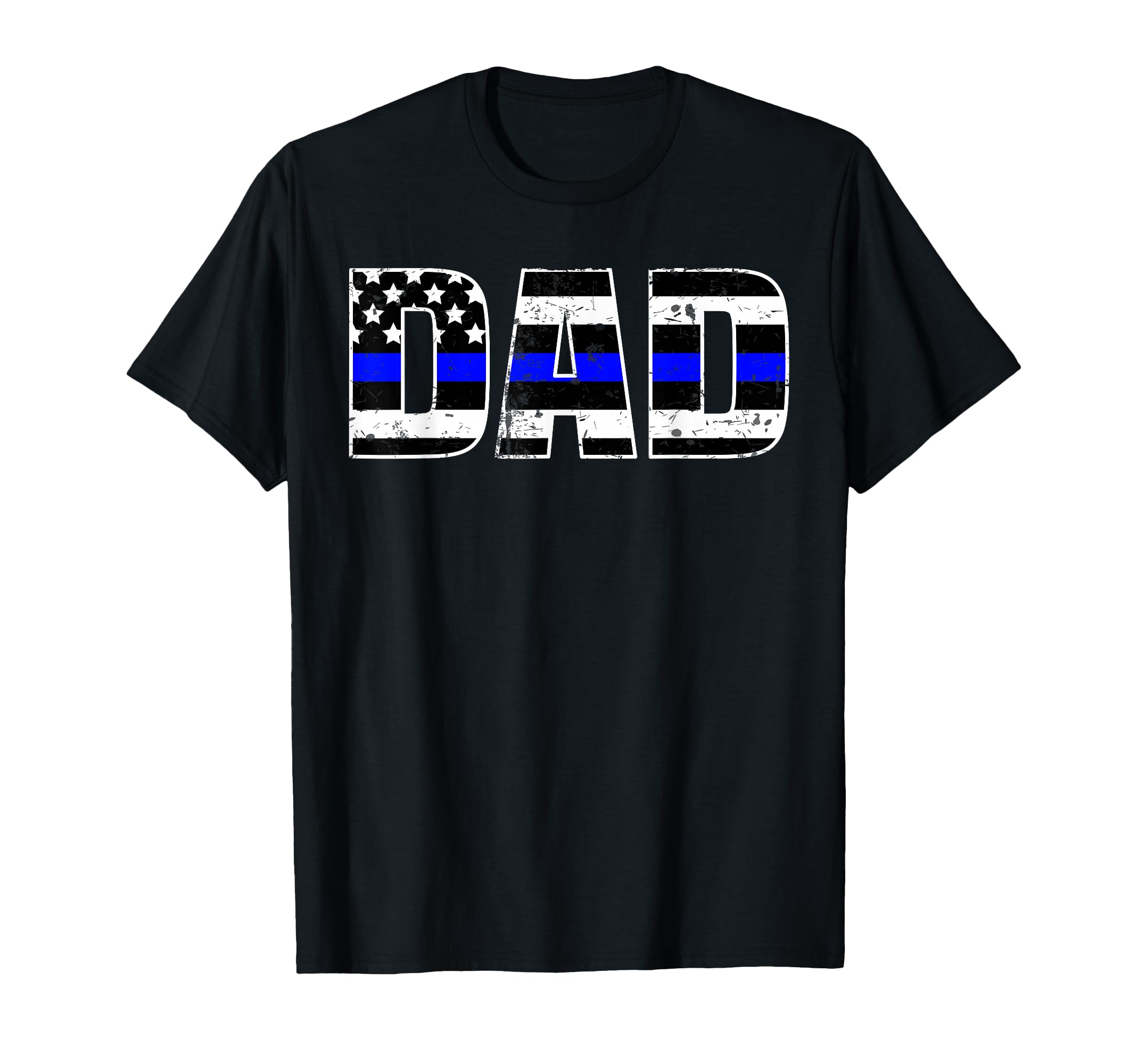 Police Dad Thin Line Blue Daddy T-Shirt - Minimalist Print for Adults - T-Shirt, Sweatshirt, Hoodie