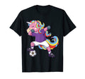 Soccer Unicorn Dabbing T-Shirt - Novelty Apparel for Adults - T-Shirt, Sweatshirt, Hoodie