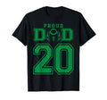 Custom Proud Football Dad Number 20 G T-Shirt - Custom Art Print Men Women - T-Shirt, Sweatshirt, Hoodie