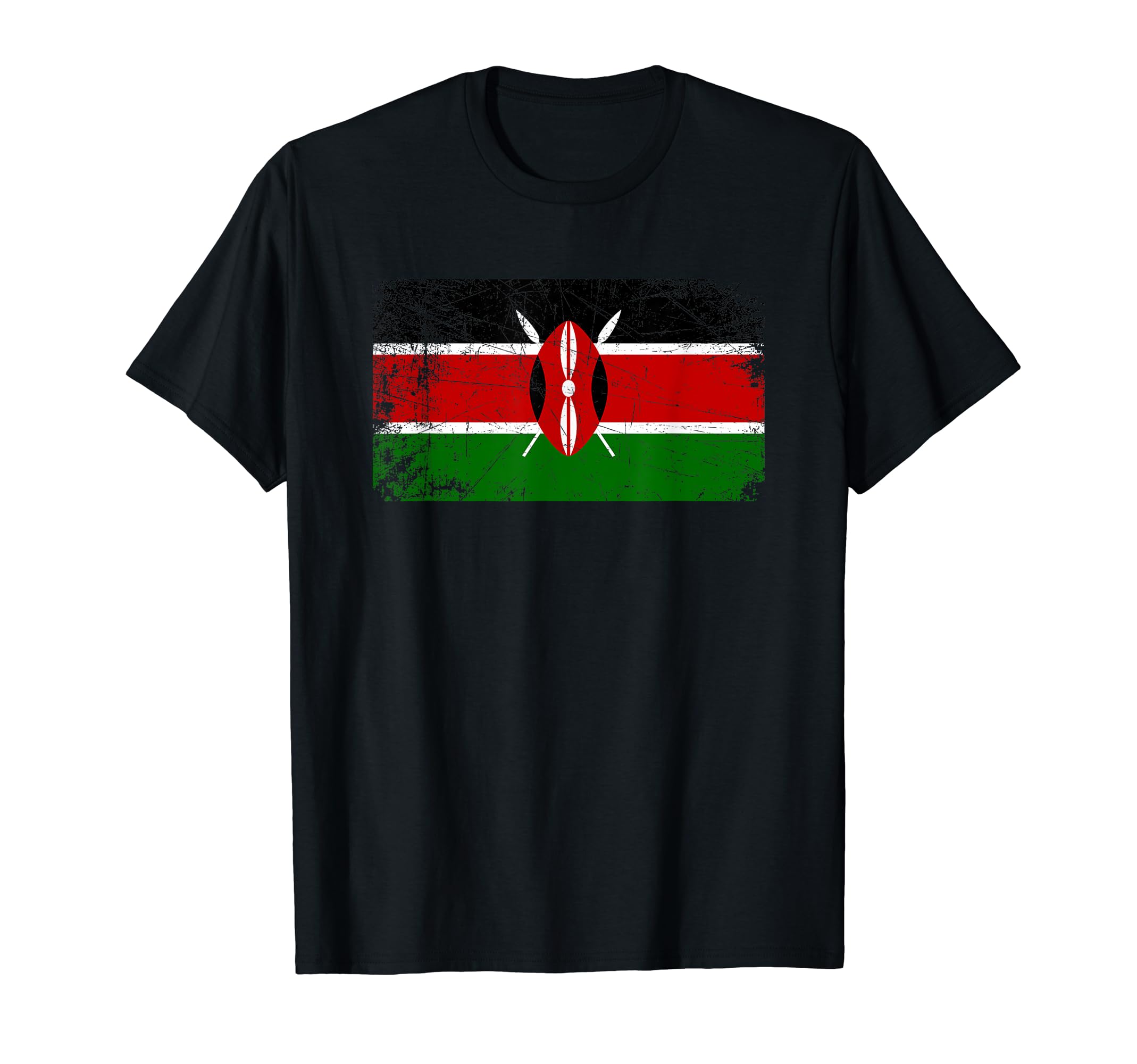 Made Kenya Kenyan Flag Gift T-Shirt - Graphic Print Men Women - T-Shirt, Sweatshirt, Hoodie