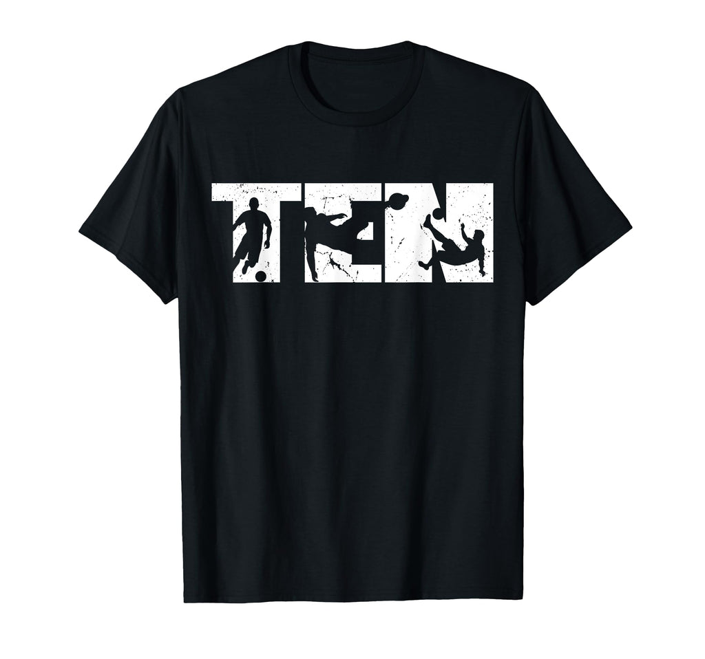 10Th Birthday Soccer 10 Years Old T-Shirt - Casual Everyday Wear for Adults - T-Shirt, Sweatshirt, Hoodie