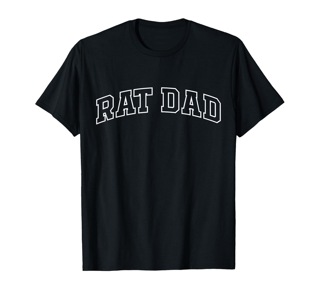 Rat Dad Funny Athletic Lettering Pet T-Shirt - Custom Art Print Unisex - T-Shirt, Sweatshirt, Hoodie