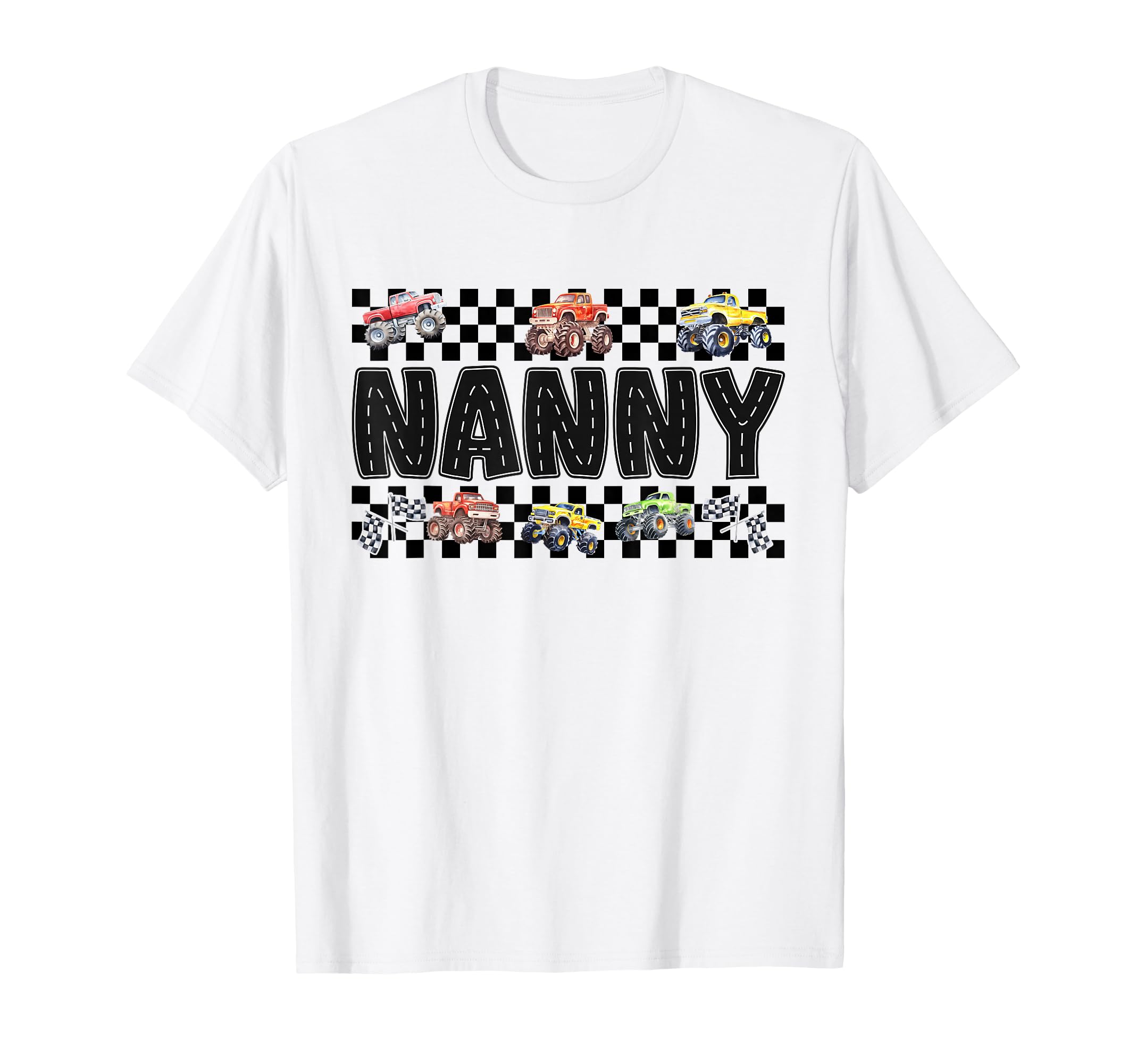 Nanny Monster Truck Family Crew T-Shirt - Streetwear Style for Adults - T-Shirt, Sweatshirt, Hoodie