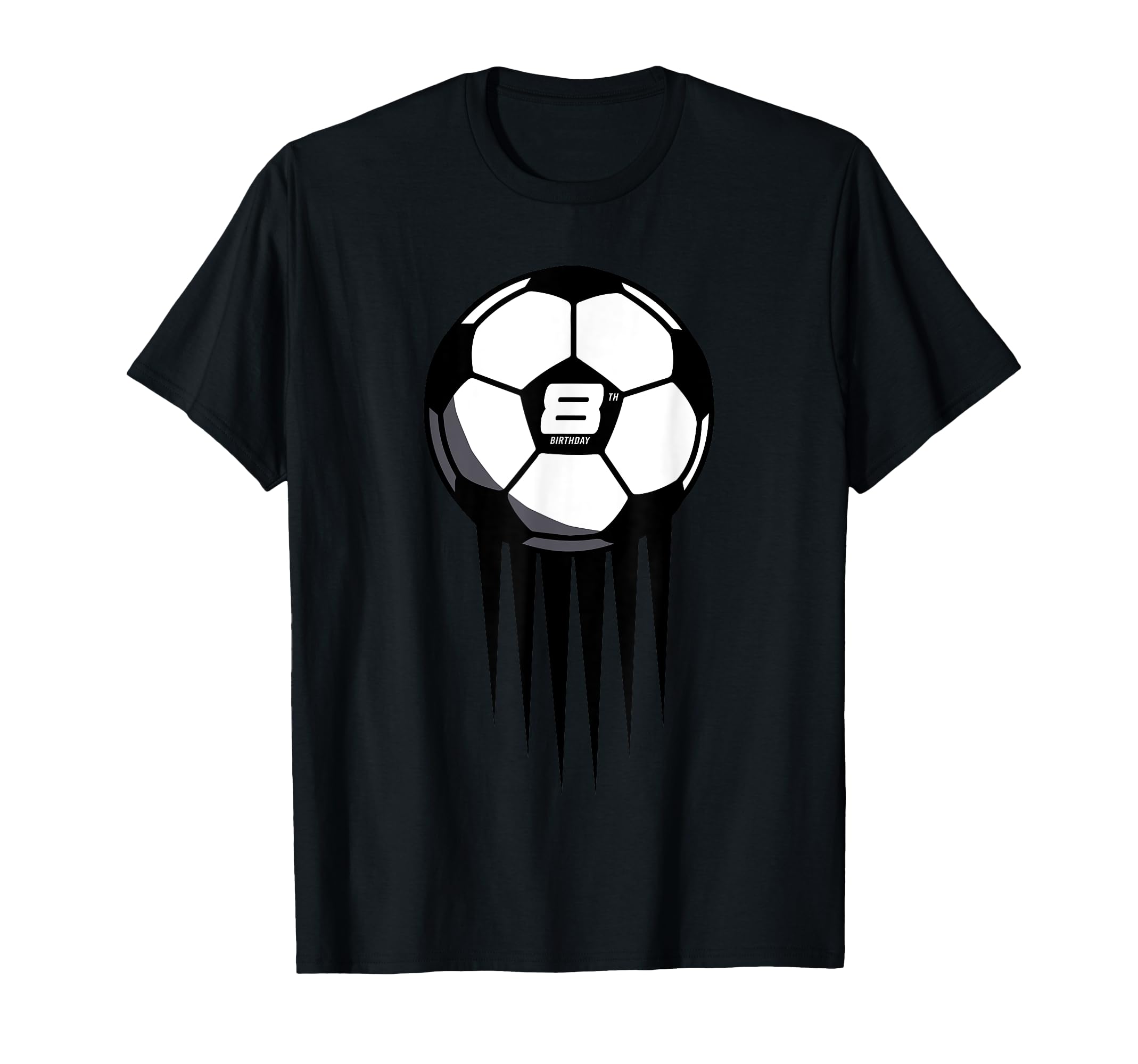 8Th Birthday Soccer 8 Years Old T-Shirt - Casual Everyday Wear Men Women - T-Shirt, Sweatshirt, Hoodie